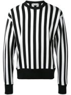 Ami Alexandre Mattiussi Crewneck Striped Sweater - Black