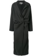 Jacquemus Gathered Waist Coat - Black