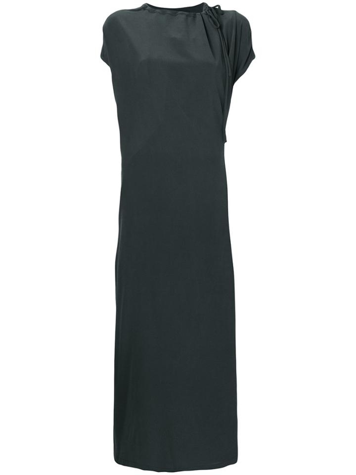 Ter Et Bantine Drawstring Neck T-shirt Maxi Dress - Grey