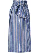 Gabriela Hearst Jordan Tie Waist Skirt - Blue