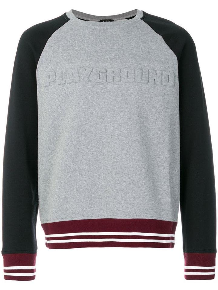 Nº21 Relief Playground Motif Sweatshirt - Grey