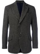 Vivienne Westwood Man Patterned Buttoned Blazer, Men's, Size: 48, Black, Cotton/viscose/virgin Wool