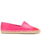 Tory Burch Contrast Panel Espadrilles - Pink & Purple