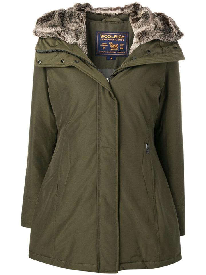 Woolrich Fur Trim Parka - Green