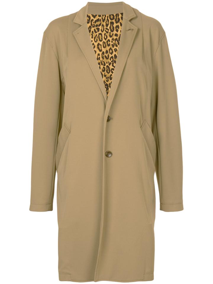 Hysteric Glamour Oversize Single Breasted Coat - Brown
