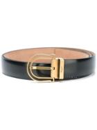 Salvatore Ferragamo Paint Splatter Effect Belt - Black