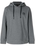 Moose Knuckles Logo Patch Hoodie - Grey