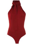 Egrey Knit Bodysuit - Red
