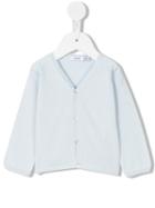 Knot - Raglan Sleeve Basic Cardigan - Kids - Cotton - 3 Mth, Blue