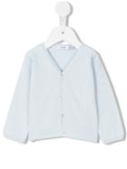 Knot - Raglan Sleeve Basic Cardigan - Kids - Cotton - 3 Mth, Blue