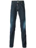 Dsquared2 'slim' Jeans, Men's, Size: 46, Blue, Cotton/spandex/elastane/polyester/calf Leather