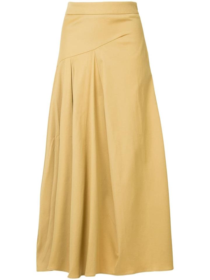 Palmer / Harding Pleated Midi Skirt - Yellow
