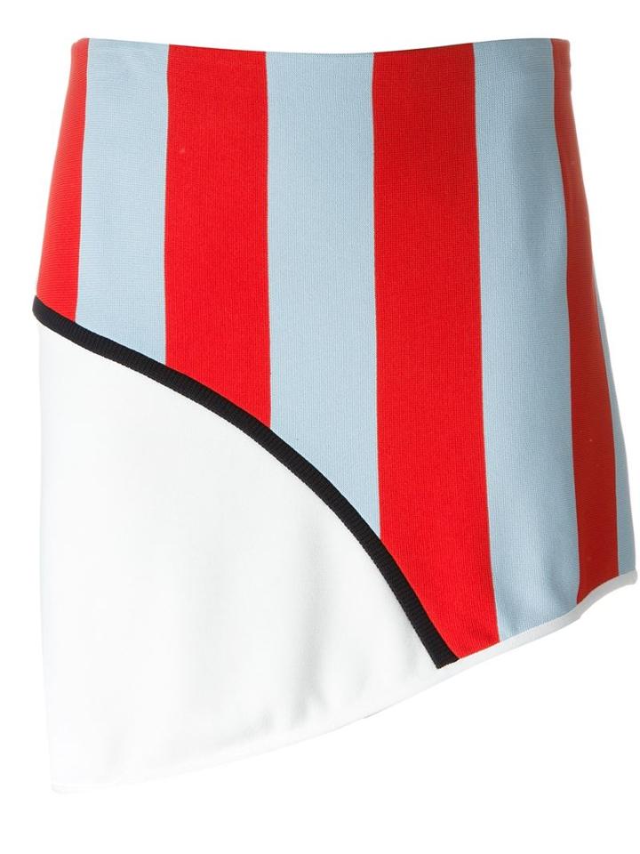 Iceberg Striped Asymmetric Skirt