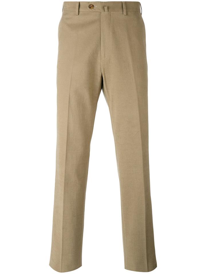 Loro Piana - Straight Trousers - Men - Cotton - 50, Nude/neutrals, Cotton