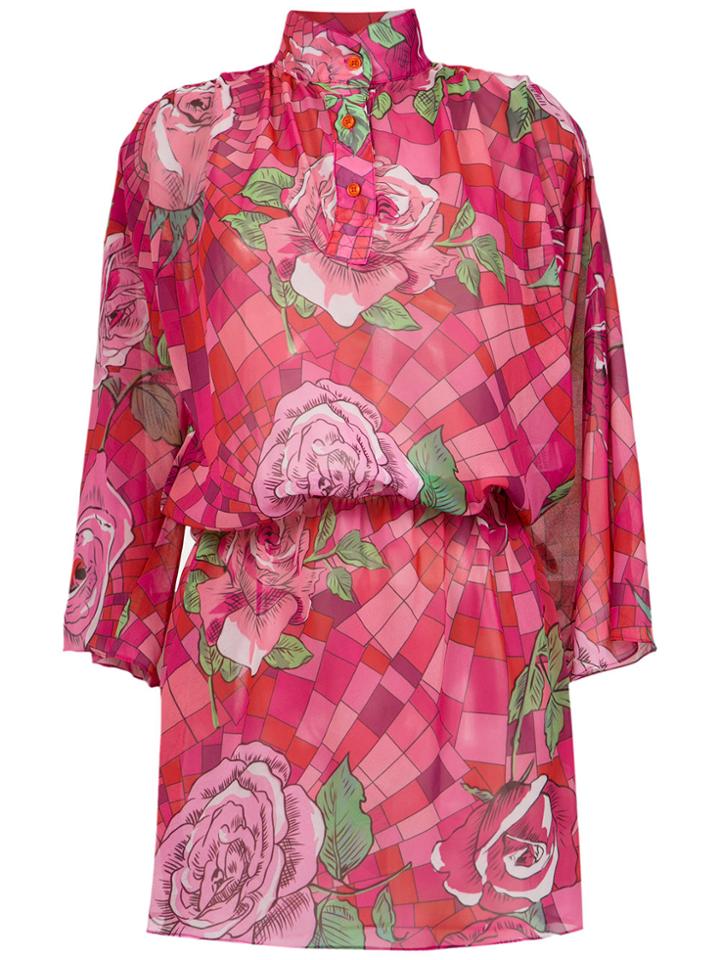 Amir Slama Funel Neck Floral Dress - Unavailable