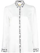 Versace Pop Medusa Shirt, Women's, Size: 40, White, Silk