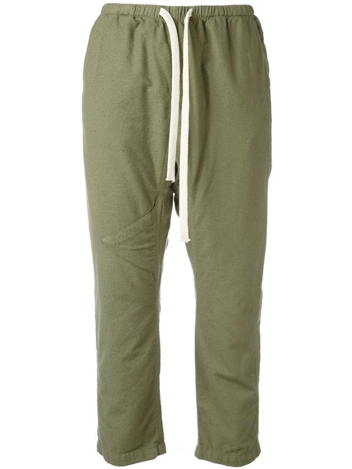 Freecity Drawstring Cropped Pants, Women's, Size: Small, Green, Hemp