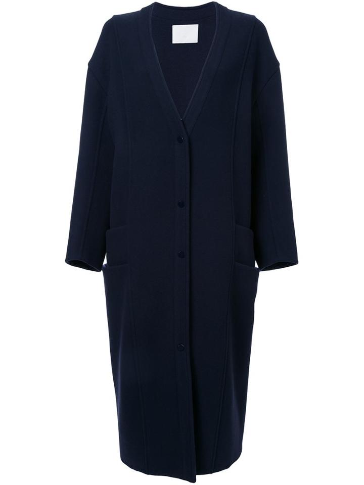 Rito Button Down Oversized Coat, Women's, Size: 38, Blue, Wool