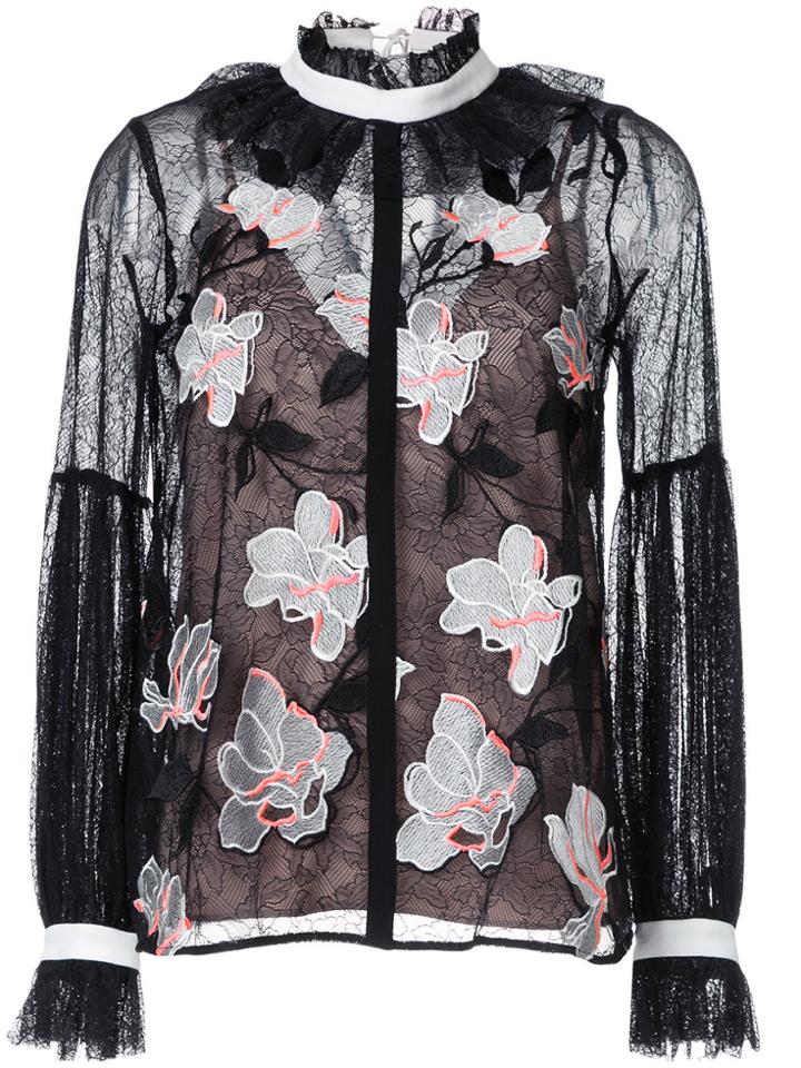 Ginger & Smart Ophelia Lace Blouse - Black