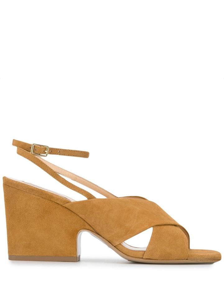 Fabio Rusconi Albume Chunky Heel Sandals - Brown