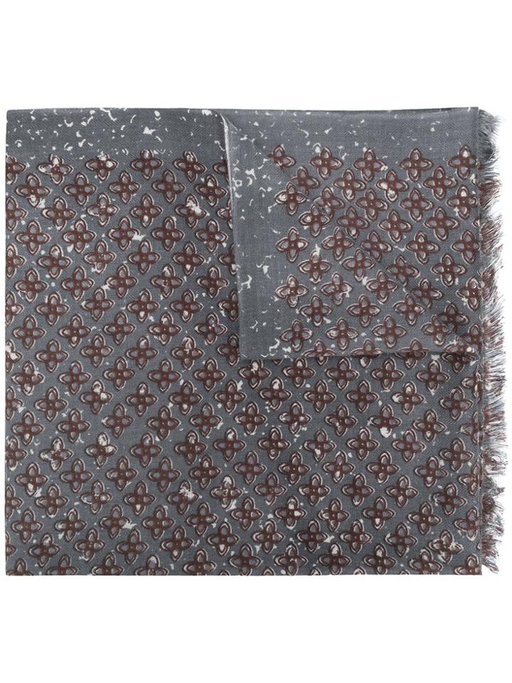 Hemisphere Lukek Printed Scarf - Grey