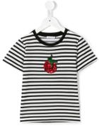 Dolce & Gabbana Kids Striped T-shirt, Girl's, Size: 10 Yrs, Black