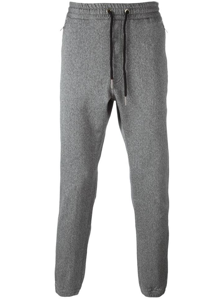 Diesel Drawstring Track Pants, Men's, Size: 29, Grey, Cotton/modal/polyester/spandex/elastane