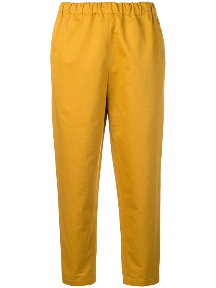 Marni Cropped Trousers - Yellow