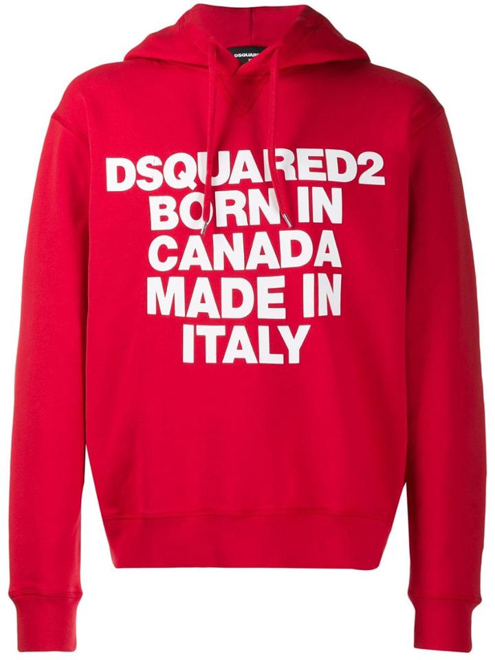 Dsquared2 Slogan Print Hoodie