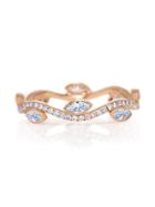 De Beers 18kt Rose Gold Adonis Rose Diamond Band - Metallic