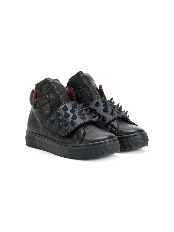 Am66 Spike Studded Trainers - Black