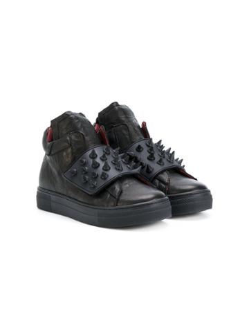 Am66 Spike Studded Trainers - Black