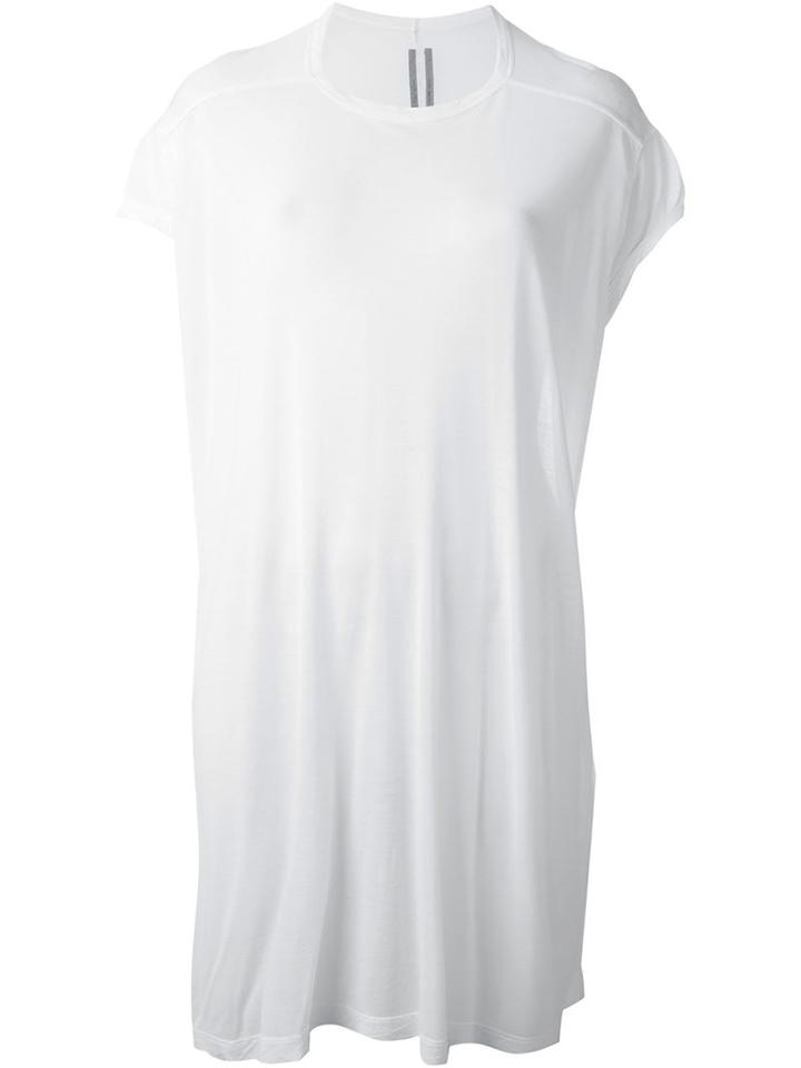 Rick Owens Oversized T-shirt, Women's, Size: 40, Nude/neutrals, Viscose/silk