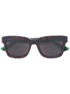 Gucci Eyewear - Web Arm Tortoiseshell Glasses - Men - Acetate - One Size, Brown, Acetate