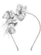 Gigi Burris Millinery Floral Applique Headband - Metallic
