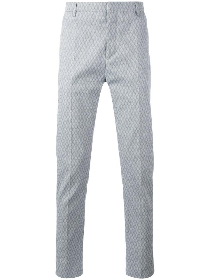 Al Duca D'aosta 1902 - High Waist Woven Trousers - Men - Cotton - 46, Blue, Cotton
