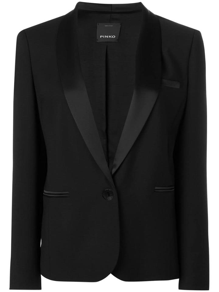 Pinko Shawl Collar Blazer - Black