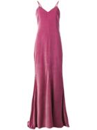 Max Mara Long Sleeveless Dress - Pink & Purple