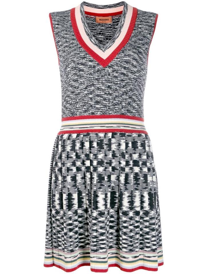 Missoni Ribbed Knitted Dress - Black
