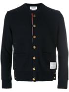 Thom Browne Crew Neck Cardigan - Blue