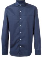Barba Polka Dot Shirt, Men's, Size: 42, Blue, Cotton