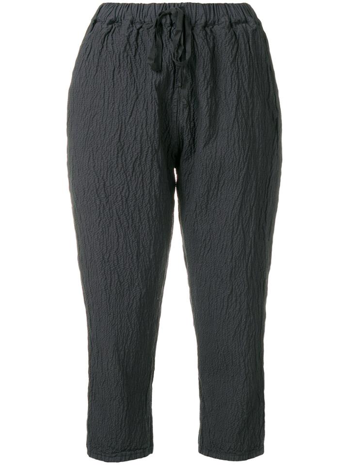 Kristensen Du Nord Drawstring Cropped Trousers - Grey
