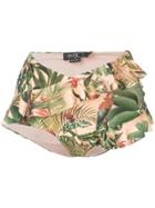 Patbo Paradise Ruched Bikini Bottom - Pink