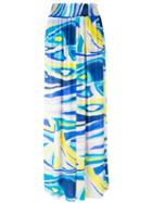 Emilio Pucci - Printed Maxi Skirt - Women - Silk/viscose - 42, Women's, Blue, Silk/viscose