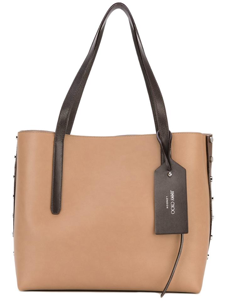 Jimmy Choo 'twist East West' Tote - Nude & Neutrals