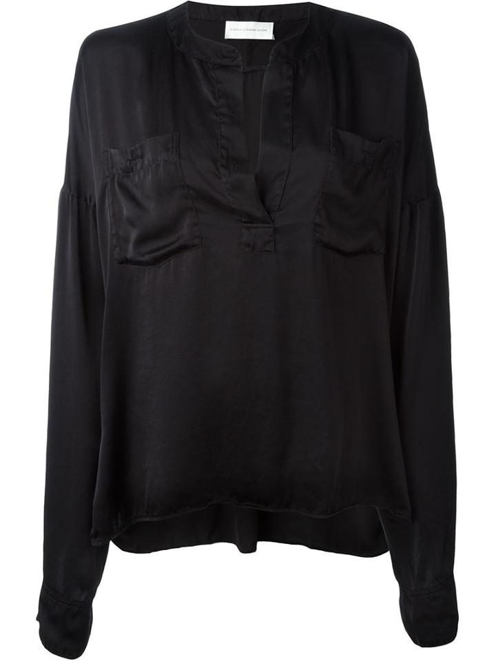 Faith Connexion Front Pocket Blouse