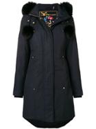 Moose Knuckles Double Breasted Padded Coat - Blue