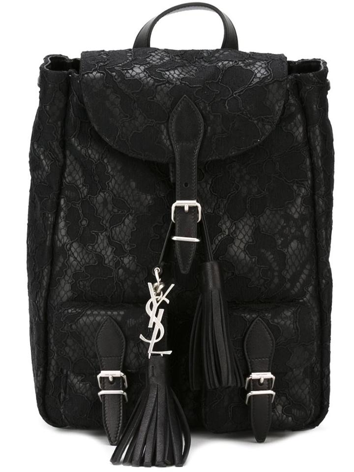 Saint Laurent Lace Overlay Backpack
