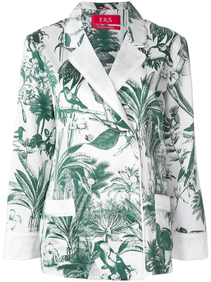 F.r.s For Restless Sleepers Tropical Print Blouse - White