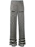Missoni Zig-zag Pattern Flares, Women's, Size: 42, Black, Nylon/rayon/polyester/silk